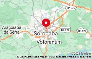 Map of Sorocaba,Brazil
